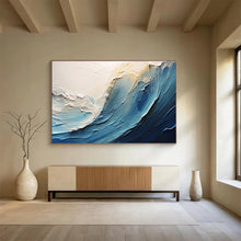 Load image into Gallery viewer, Textured Ocean Wave Abstract Painting DKH527