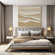 Load image into Gallery viewer, Layered Beach Wave Art, Nice for Coastal - Themed Nursery & Relaxing Spa LargeART1088