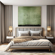 Load image into Gallery viewer, Large - Scale Hand - painted Green Textured Abstract Art for Nature - Inspired Studies LargeART0154