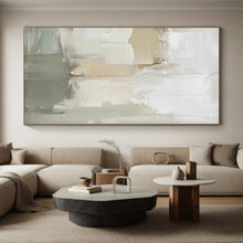 Load image into Gallery viewer, Large - Scale Neutral Tones Abstract Art for Bedroom & Wellness Retreat LargeART0438