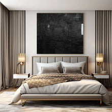 Load image into Gallery viewer, Dark Textured Abstract Painting, Suited for Moody Lounge & Contemporary Art Space LargeART1416