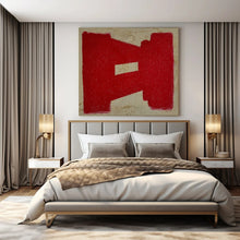 Load image into Gallery viewer, Red Geometric Abstract Acrylic Art, Perfect for Bold Home Office & Statement Hallway LargeART0992