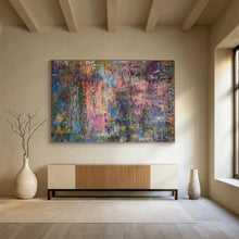 Load image into Gallery viewer, Mixed - Color Abstract Painting on Canvas - “Color Fusion” DKH715