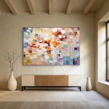 Load image into Gallery viewer, Colorful Abstract “Patchwork Joy” Painting on Canvas, Happy Modern Art DKH862