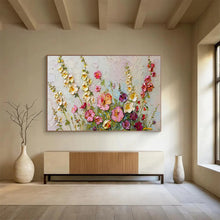 Load image into Gallery viewer, 3D Wildflowers Abstract Painting for Bohemian Garden Room & Art - Filled Café DKH260