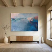 Load image into Gallery viewer, Cool - Toned Abstract Painting with Subtle Shifts DKH477