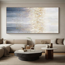 Load image into Gallery viewer, Silver and Gold Forest Abstract Acrylic Art - Ideal for Elegant Hotel Lobby & Glamorous Bedroom LargeART0592