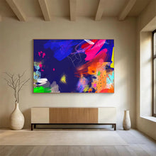 Load image into Gallery viewer, Neon - Lit Abstract Painting for Trendy Nightclub & Creative Studio DKH202