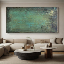 Load image into Gallery viewer, Teal and Brown Textured Field (Duplicate) Acrylic Art - Ideal for Rustic - chic Café & Nature - themed Bedroom LargeART0642