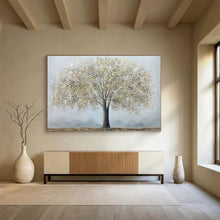 Load image into Gallery viewer, Golden Tree Impasto - Elegant Living Room Art LargeART1526