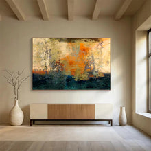 Load image into Gallery viewer, Warm - Toned Abstract Landscape Painting On Canvas DKH378