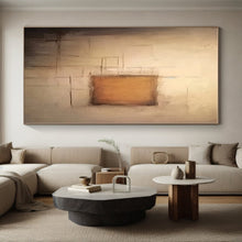 Load image into Gallery viewer, Minimalist Brown Square Acrylic Art - Ideal for Bedroom & Study Room Display LargeART0535