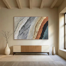 Load image into Gallery viewer, Multicolored Textured Abstract Painting on Canvas - “Earth’s Palette” DKH619
