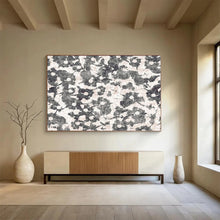 Load image into Gallery viewer, Monochrome Floral Pattern - Chic Living Room or Bedroom Art LargeART1491