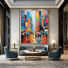 Load image into Gallery viewer, Vibrant Urban Abstract Art, Ideal for Modern Living Room & Creative Café LargeART2141