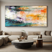 Load image into Gallery viewer, Hand - painted Substantial Warm - Hued Abstract Landscape Acrylic Art for Cozy Family Rooms LargeART0006