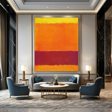 Load image into Gallery viewer, “Yellow, Orange and Purple Color - Field” - Rothko - Inspired Art on Canvas DKH1607
