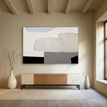 Load image into Gallery viewer, Soft Color - Blocked Abstract Painting on Canvas - “Gentle Divide” DKH597