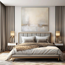 Load image into Gallery viewer, Soft Neutral Abstract Canvas Painting, Perfect for Serene Bedroom & Minimalist Café LargeART1299