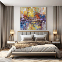 Load image into Gallery viewer, Colorful Urban Abstract Art for Loft - style Living Room & Creative Office Space LargeART0924