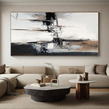 Load image into Gallery viewer, Large Monochrome Urban Abstract Art - Ideal for Modern Office Lobby & Industrial - Style Living Room LargeART0784