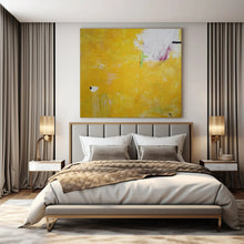Load image into Gallery viewer, Bright Yellow Abstract Painting - Suited for Sunny Kitchen & Cheerful Entryway LargeART1407
