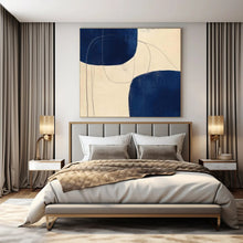 Load image into Gallery viewer, Deep - Blue Shaped Abstract Acrylic Art, Great for Sophisticated Library & Modern Office Lounge LargeART1062