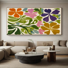 Load image into Gallery viewer, Vibrant Floral Patchwork Art for Garden - Themed Bedroom & Bright Café LargeART0877