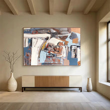 Load image into Gallery viewer, Urban Abstract in Neutral Tones Abstract acrylic painting DLZ026
