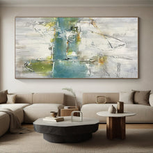 Load image into Gallery viewer, Gray - Green Abstract Layers Art for Modern Studio Apartment & Nature - Inspired Office LargeART0893