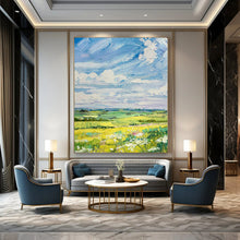 Load image into Gallery viewer, Colorful Impressionistic Landscape Painting, Ideal for Cheerful Living Room & Art - Filled Hallway LargeART2150
