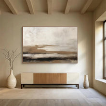 Load image into Gallery viewer, Earthy - Toned Landscape Abstract Painting On Canvas for Rustic Living Room & Cozy Reading Nook DKH332