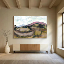 Load image into Gallery viewer, Colorful Rolling Hills Landscape Abstract acrylic painting DLZ126