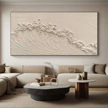 Load image into Gallery viewer, Textured White Abstract Art – Ideal for Minimalist Bedroom & Zen Meditation Space LargeART0681