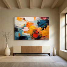Load image into Gallery viewer, Colorful Abstract “Vibrant Chaos” Painting on Canvas, Modern Art Decor DKH831