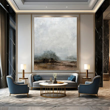 Load image into Gallery viewer, “Misty Field & Sky” - Atmospheric Landscape Art on Canvas DKH1510