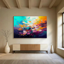 Load image into Gallery viewer, Color - Explosion Abstract Flower Painting On Canvas DKH346