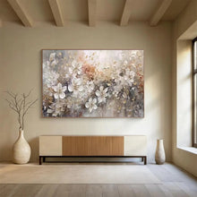 Load image into Gallery viewer, Textured Floral Abstract Painting for Elegant Living Room & Luxury Bridal Suite DKH259