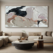 Load image into Gallery viewer, Oversized Neutral - Pink Abstract Art for Serene Bedroom & Chic Studio LargeART0512