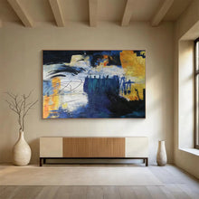 Load image into Gallery viewer, Abstract City “Colorful Chaos” Painting on Canvas, Expressive Urban Art DKH850