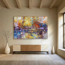 Load image into Gallery viewer, Vibrant Color - Block Abstract Painting for Creative Office & Eclectic Living Room DKH154
