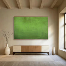 Load image into Gallery viewer, Hand - painted Large - scale Rich Green Textured Acrylic Art for Nature - Inspired Home Offices LargeART1792