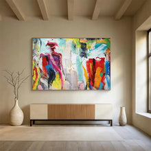 Load image into Gallery viewer, Colorful Abstract Figure Painting for Bohemian Bedroom & Art Gallery DKH301