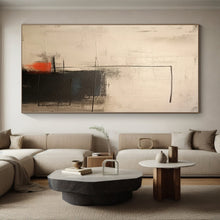 Load image into Gallery viewer, Oversized Abstract Geometric in Neutrals Art for Minimalist Home Office & Stylish Hallway LargeART0527
