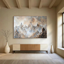 Load image into Gallery viewer, Textured Misty Mountain Abstract Painting DKH466