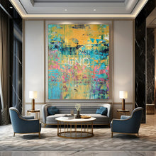 Load image into Gallery viewer, Vibrant Abstract Painting, Multicolor, Expressive Art for Creative Studio & Living Room LargeART2167