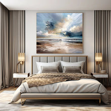 Load image into Gallery viewer, Beach Scene Abstract Painting, Perfect for Coastal Home Bedroom & Relaxing Spa LargeART1329