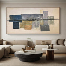 Load image into Gallery viewer, Large Geometric Neutral Abstract - Perfect for Modern Office Reception & Contemporary Art Library LargeART0728