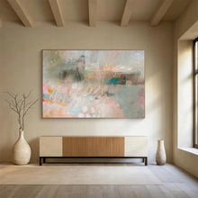 Load image into Gallery viewer, Soft - Toned Abstract Painting for Spa Relax Area & Minimalist Living Room DKH203