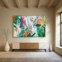 Load image into Gallery viewer, Whimsical Butterfly Abstract Painting for Bohemian Garden & Creative Studio DKH223